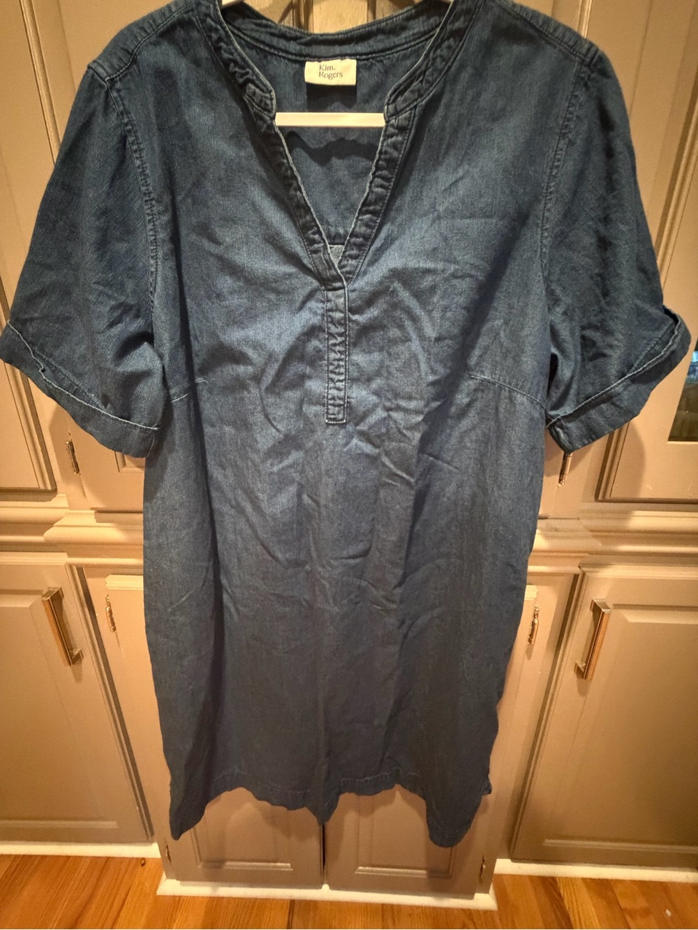 Kim Rogers Casual Denim Tunic - Mid Blue